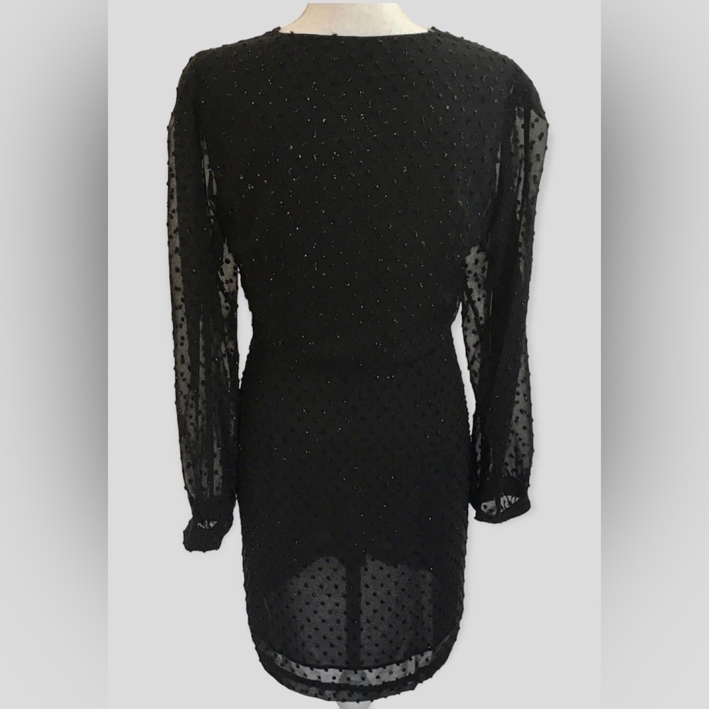 MICHAEL Michael Kors Deep Pleated Swiss Dot Mini Dress, 10 - Picture 7 of 13